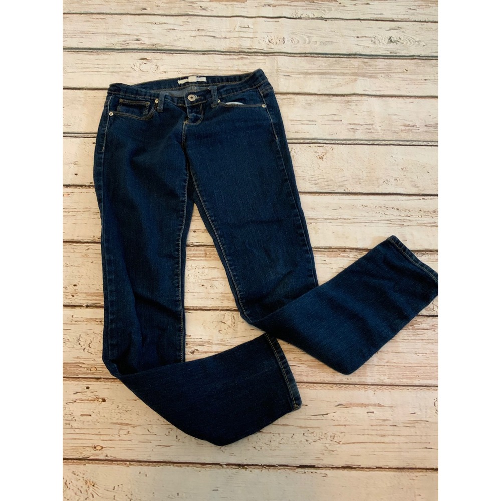 Forever 21 21 Denim Dark Wash Skinny Jeans Low Rise Womens 27 Indigo Slim